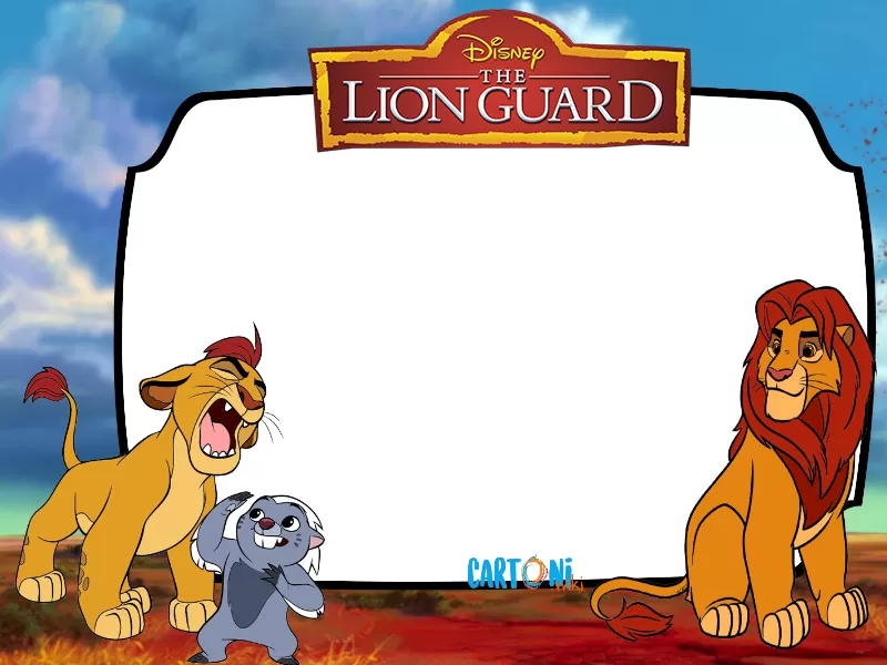 Invito compleanno The Lion guard