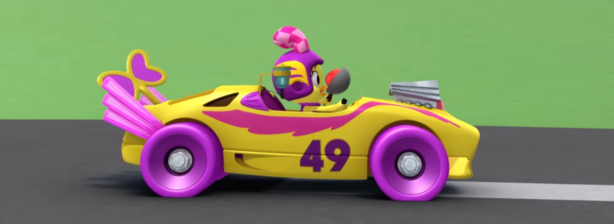 Topolino e gli amici del rally - Mickey and the Roadster Racers - Auto da corsa di Coka Loca  - cartoni animati Disney