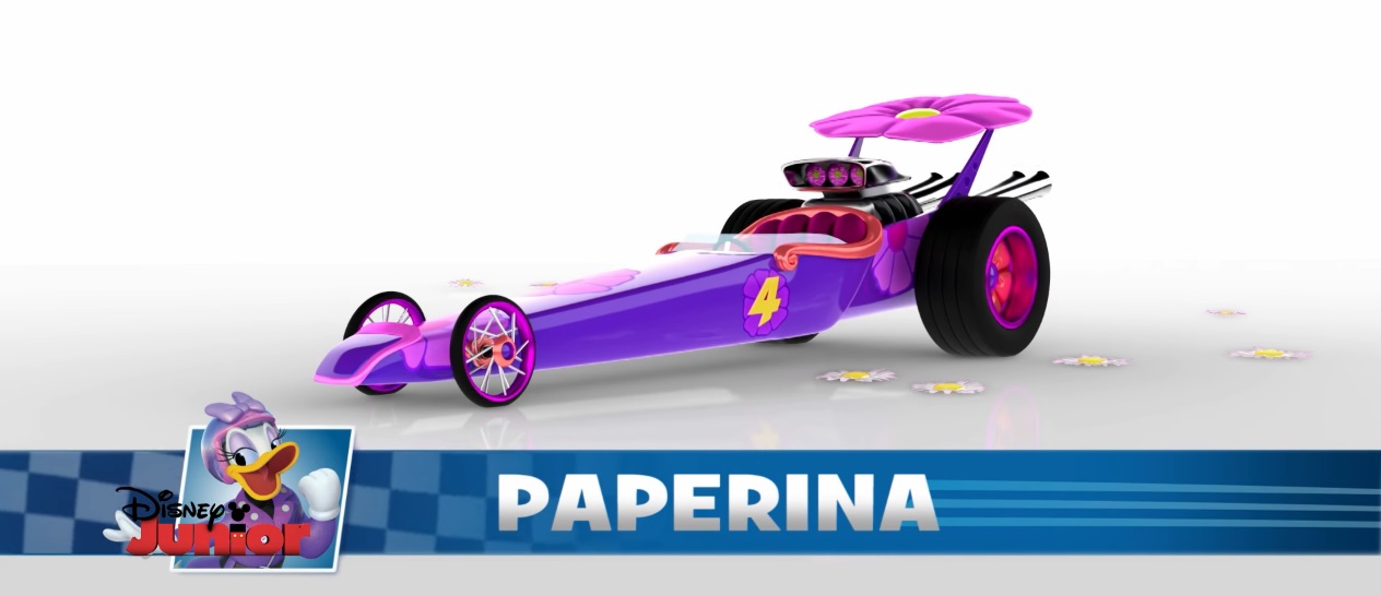 Topolino e gli amici del rally - Mickey and the Roadster Racers - Auto da corsa Turbo Fiore di Paperina - cartoni animati Disney