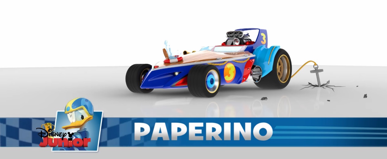 Topolino e gli amici del rally - Mickey and the Roadster Racers - Auto da corsa Capinato di Paperino - cartoni animati Disney