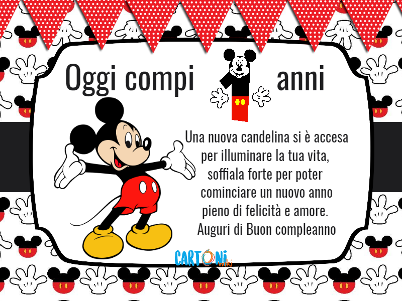 Topolino Per Il Tuo Compleanno Cartoni Animati