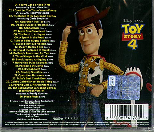 Toy Story 4 Colonna sonora