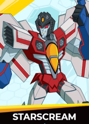 Starscream - Transformers cybergverse personaggi robot cartonio animati k2 