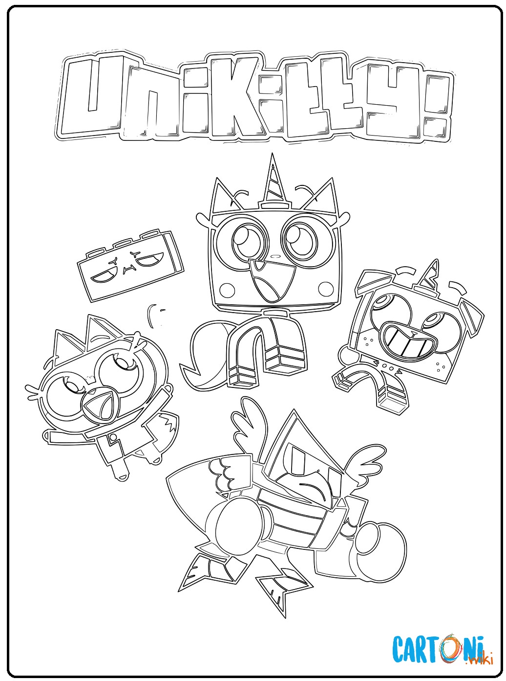 Unikitty da colorare