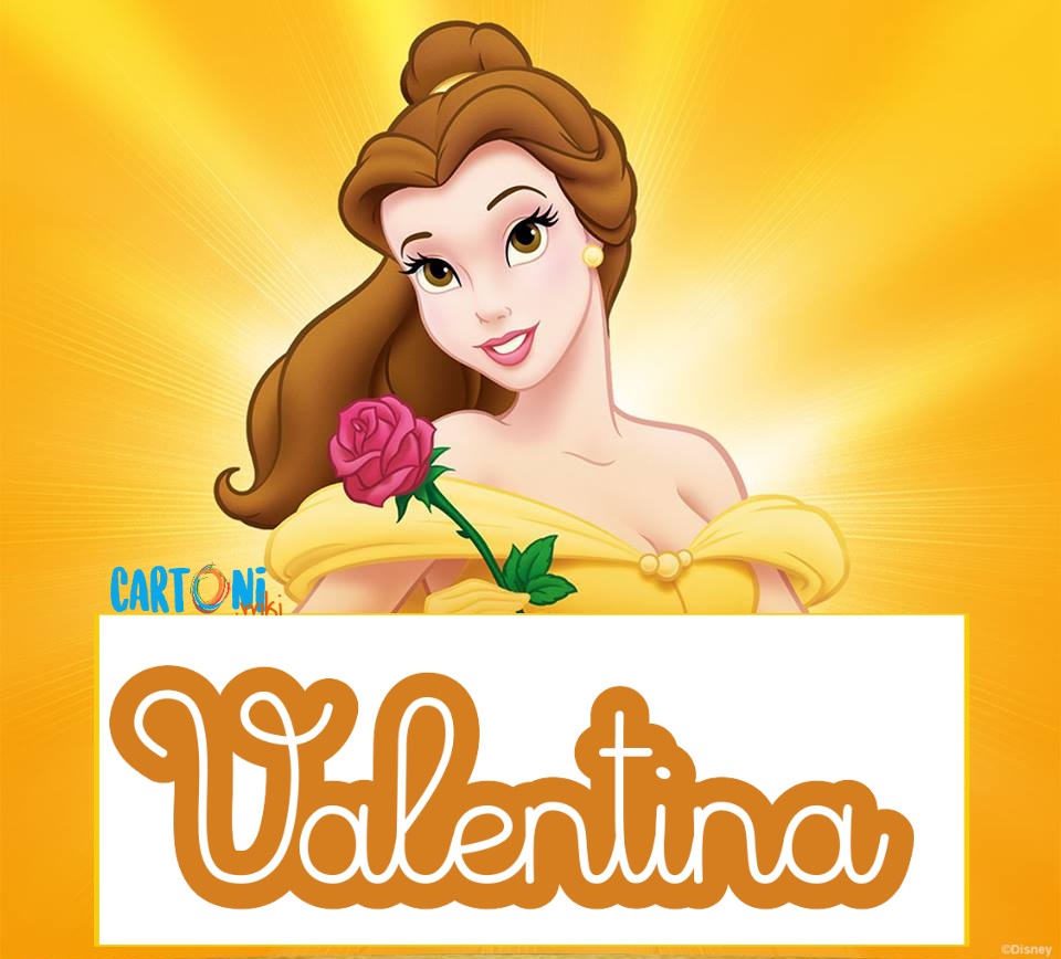 Velentina etichette Disney La bella e la bestia