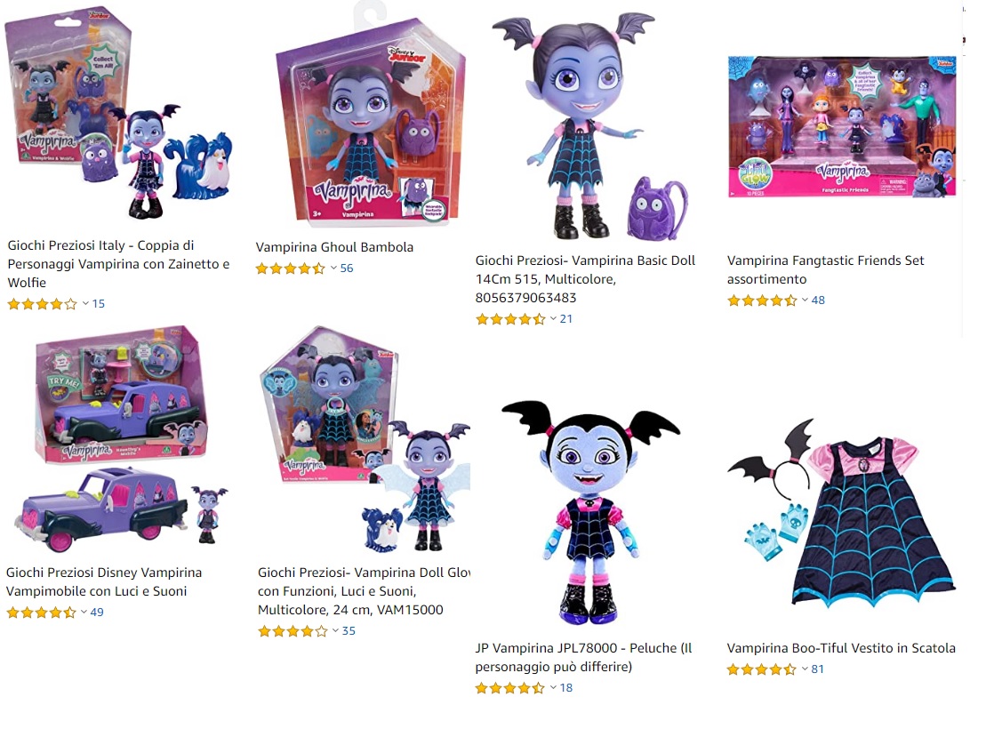 Vampirina giocattoli peluche bambole prezzi offerte giocattoli