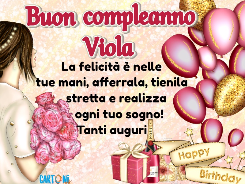 Tanti auguri Viola per il tuo compleanno