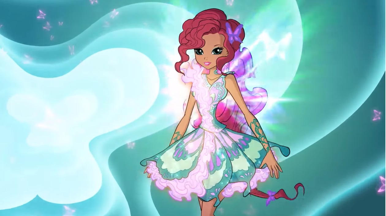 Aisha butterflix trasformazione Winx 8 cartone animato Winx Club ottava stagione  - Rai Yoyo - Rainbow