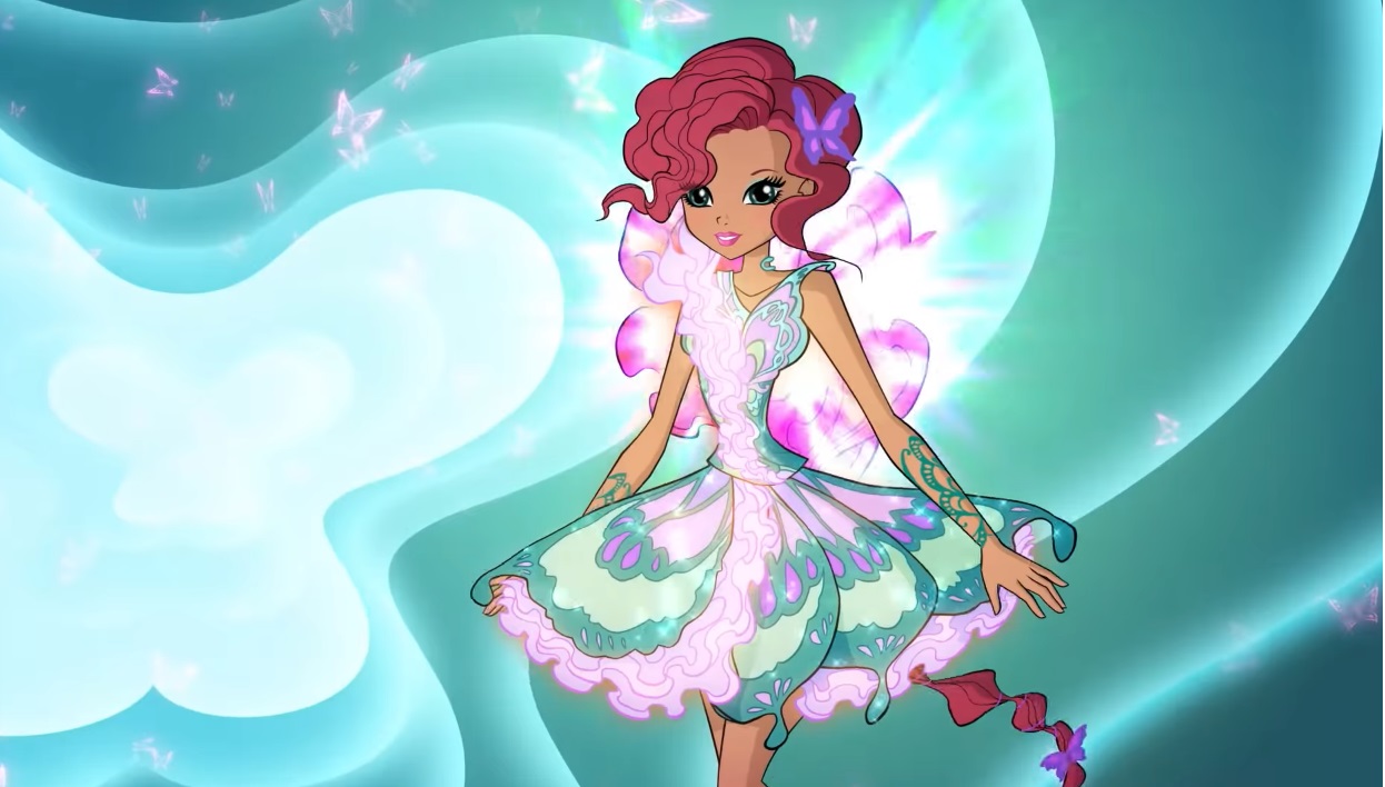 Winx Club serie 8 trasformazione Butterflix Aisha Layla - immagini - images 