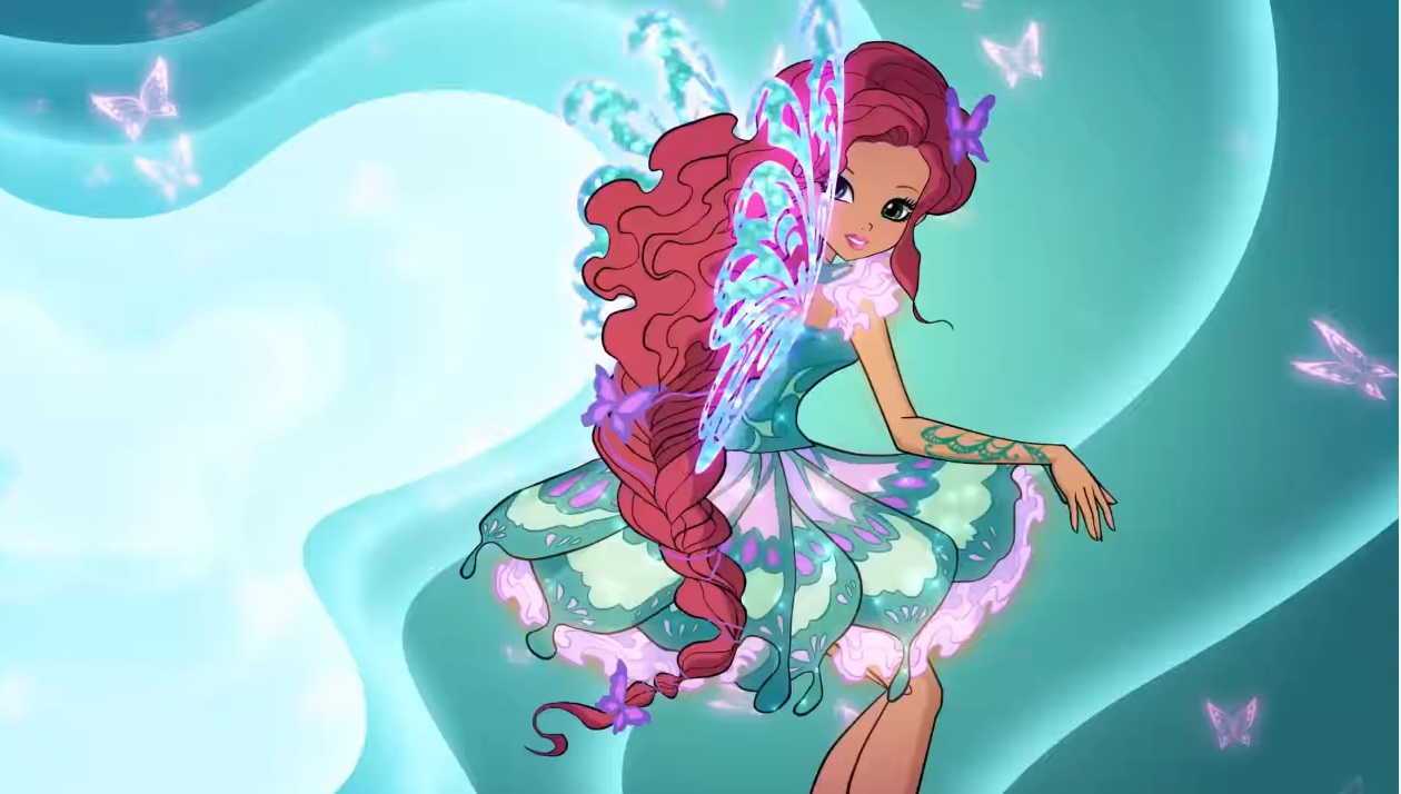 Winx Club serie 8 trasformazione Butterflix Aisha Layla - immagini - images 