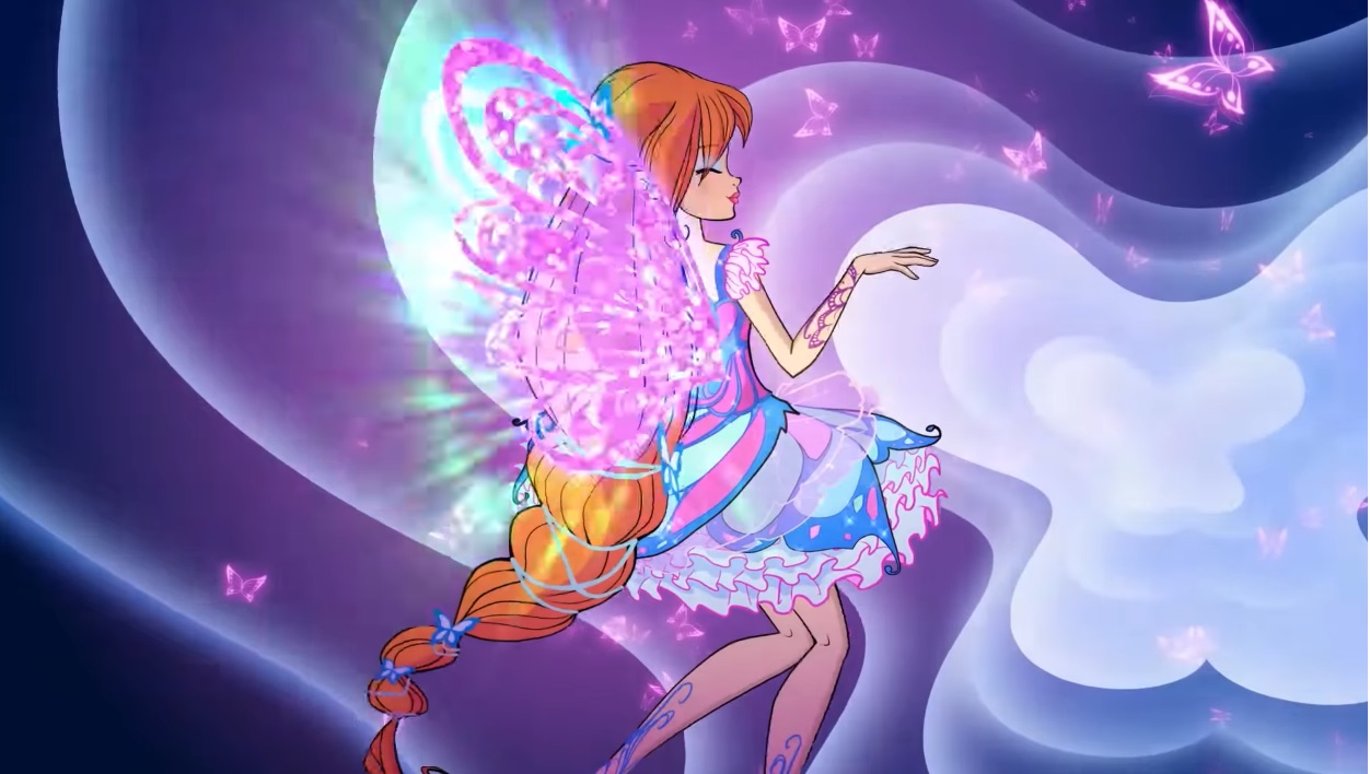 Winx Club serie 8 trasformazione Butterflix Bloom - immagini - images 