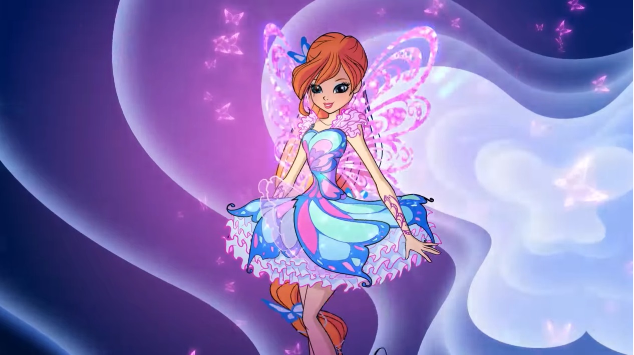 Winx Club serie 8 trasformazione Butterflix Bloom - immagini - images 