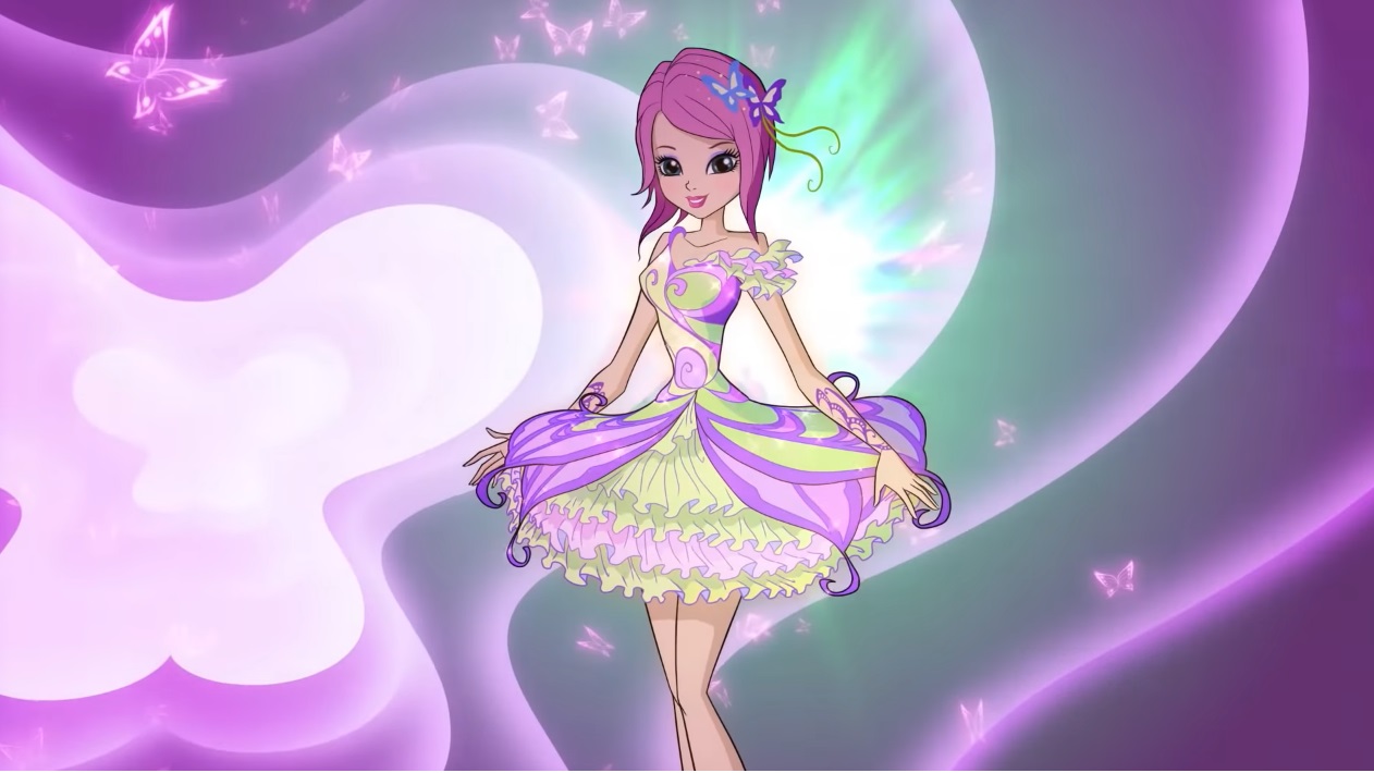 Winx Club serie 8 trasformazione Butterflix Tecna - immagini - images 