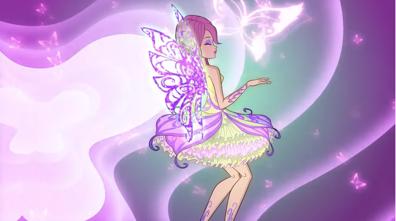 Winx Club serie 8 trasformazione Butterflix Tecna - immagini - images 