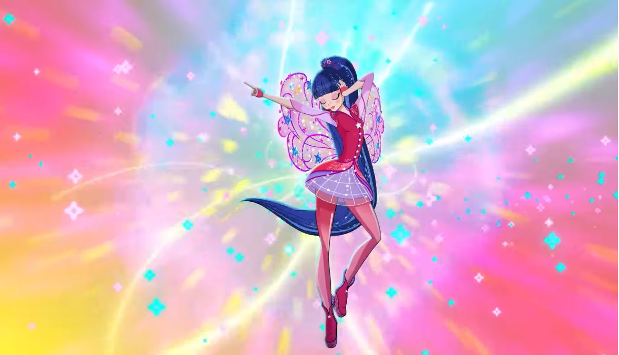 Winx Club serie 8 trasformazione Cosmix Musa cartone animato Winx rainbow fatine magiche