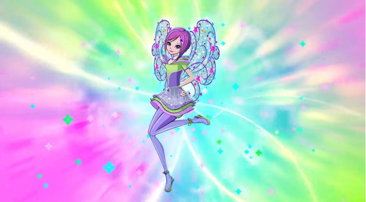Winx Club serie 8 trasformazione Cosmix Tecna cartone animato Winx rainbow fatine magiche