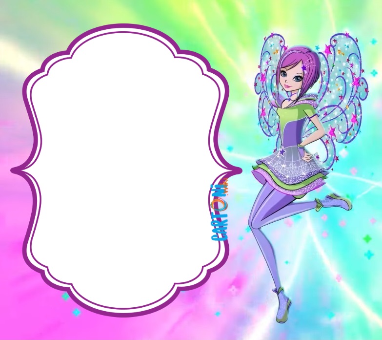 Tecna Winx 8 invito festa di compleanno