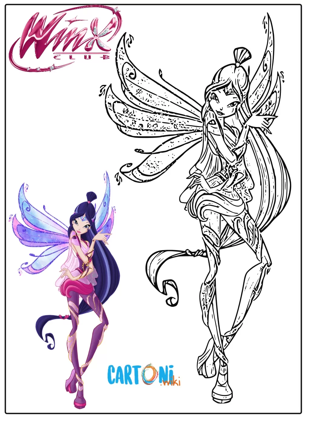 Winx Musa Bloomix da colorare