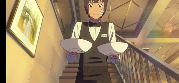 Your name film di animazione giapponese 2016 ristorante dove lavora Taki