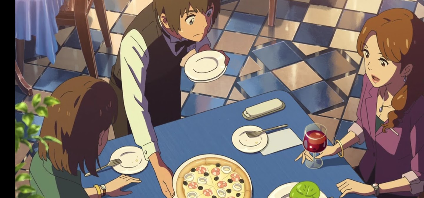 Your name film di animazione giapponese 2016 ristorante dove lavora Taki