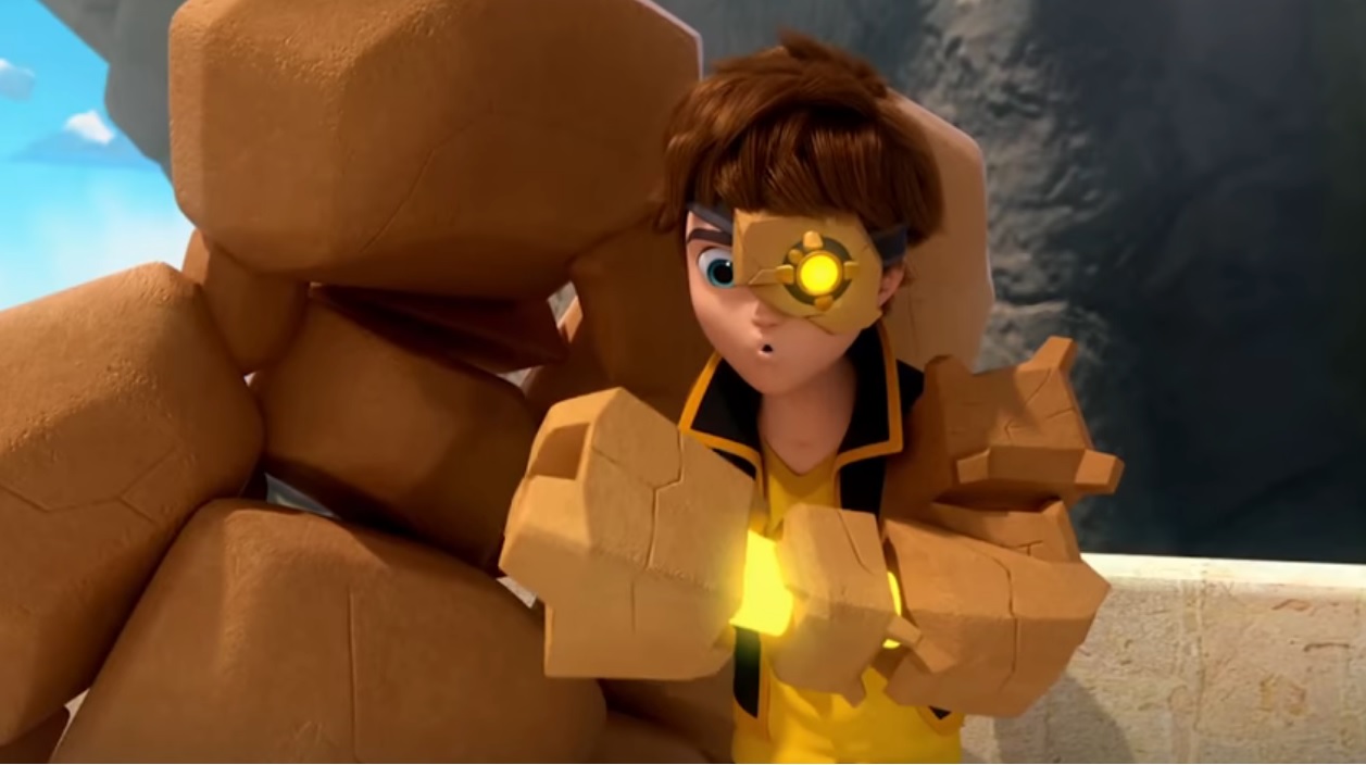 Zak Storm potere fuoco calabrass trasfomazione dezer eye occhio mare di sabbia giallo terrestre muri