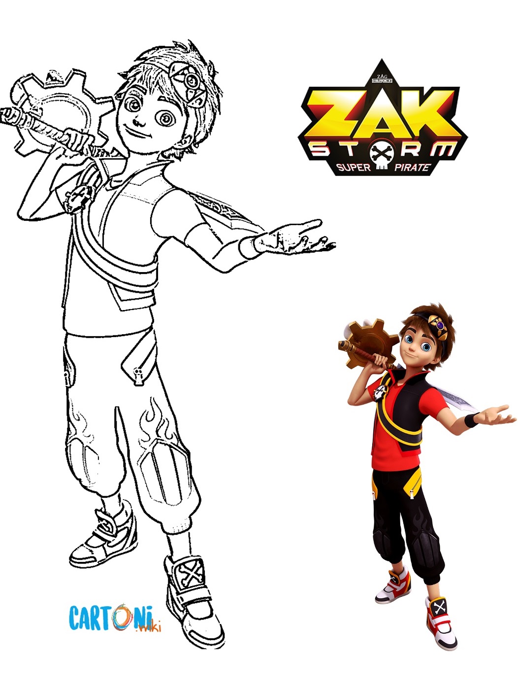 Zak Storm da colorare