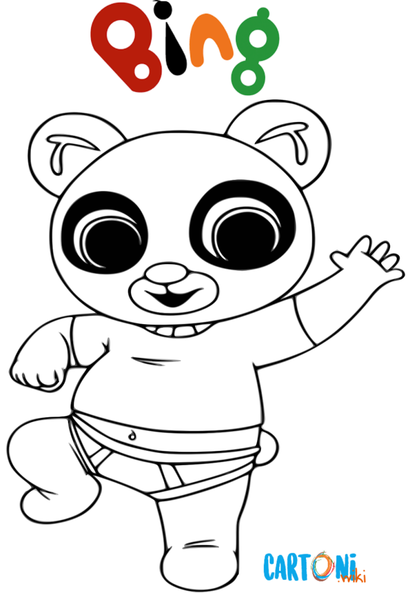 Immagini Di Cartoni Animati Da Colorare Bing da colorare - Colora Pando - Cartoni animati