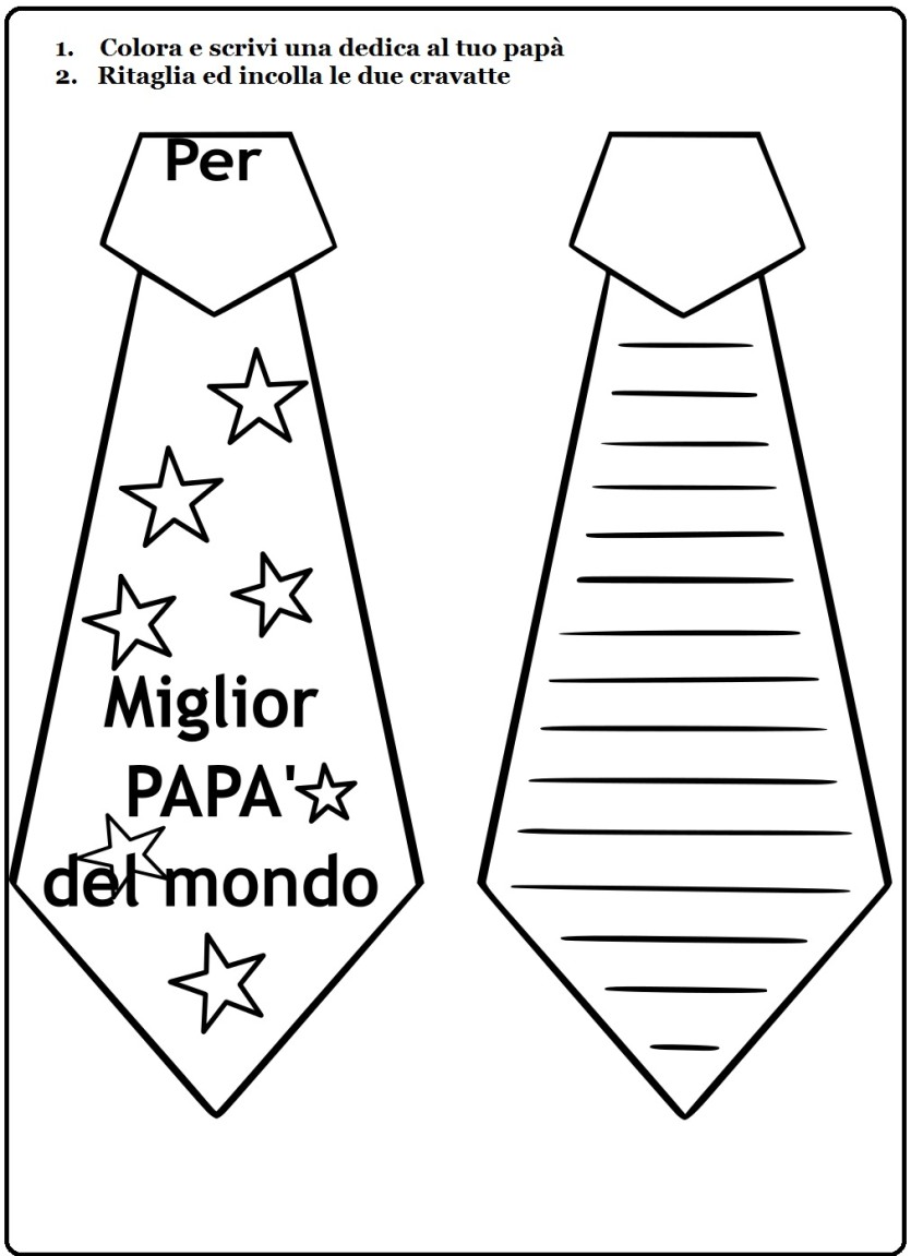 Biglietto Festa Del Papà Da Stampare Colora biglietto di auguri festa del papà - Cartoni animati