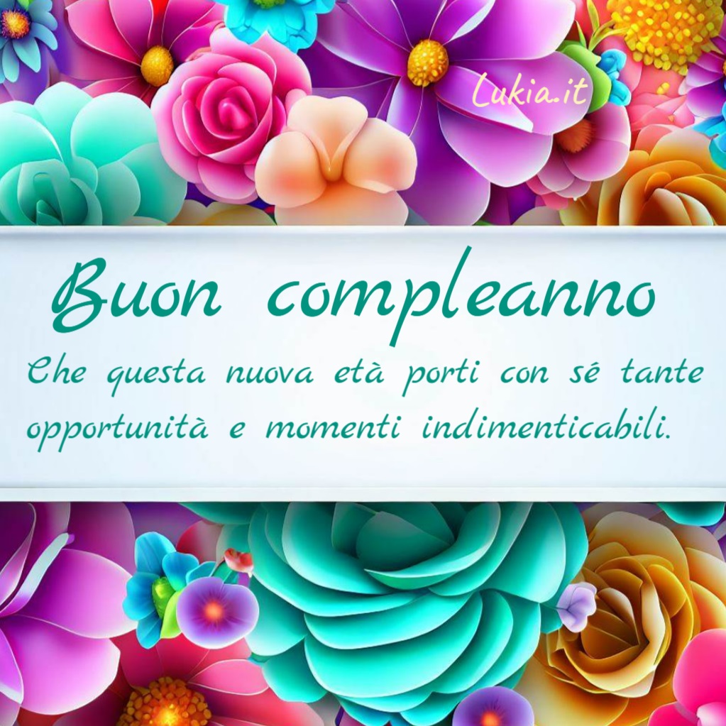 Un mare di fiori per un compleanno radioso: crea il tuo biglietto di auguri personalizzato! Celebra il compleanno di una persona speciale con un biglietto di auguri pieno di fiori colorati! Un gesto affettuoso che trasmette gioia e amore. Scopri come creare un messaggio personalizzato che renda il compleanno ancora pi speciale. Auguri di cuore per un giorno indimenticabile! - Immagini gratis