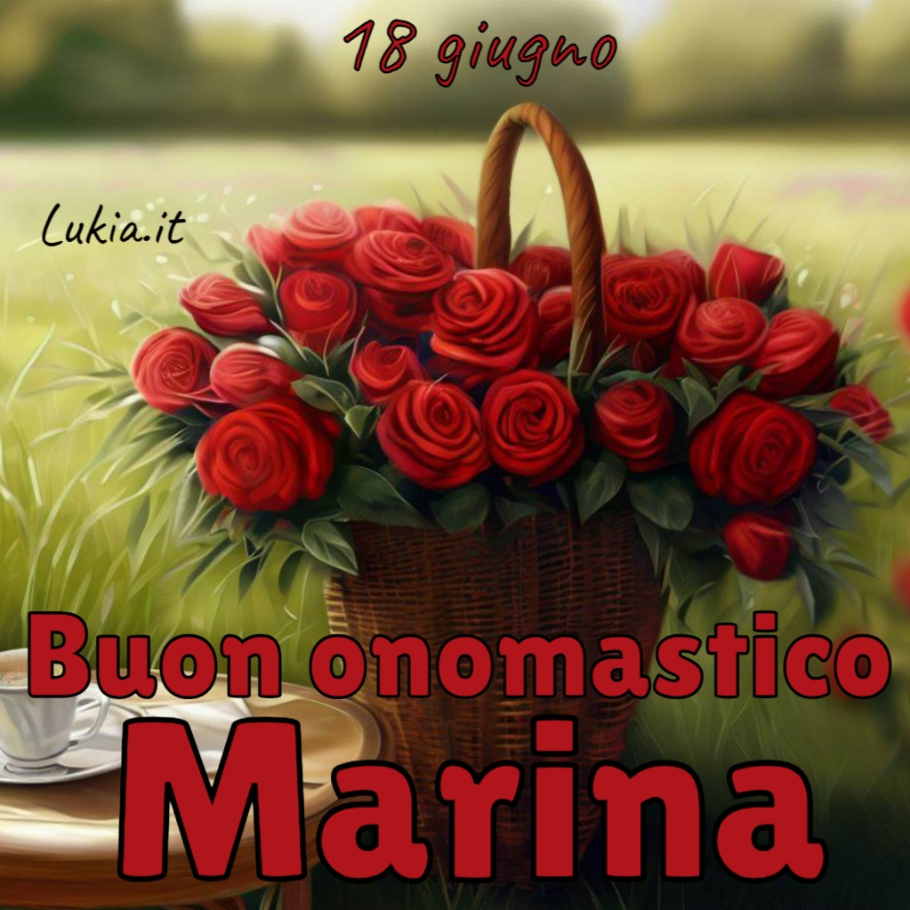 Un Dolce Omaggio di Rose Rosse per il Tuo Onomastico, Marina!