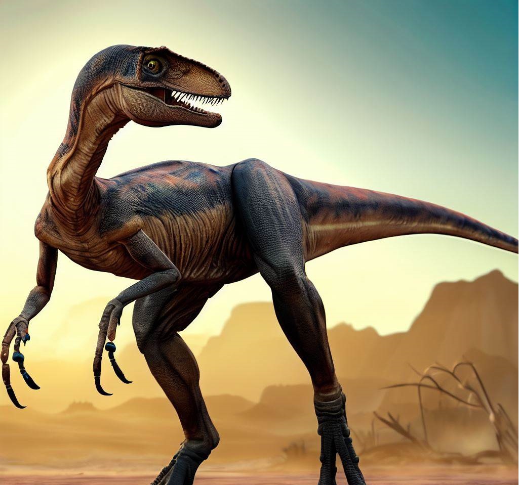 Velociraptor il dinosauro abile predatore del Cretaceo Il Velociraptor  stato un dinosauro carnivoro di dimensioni relativamente piccole, ma estremamente agile e intelligente. Con le sue lunghe zampe e gli artigli affilati sulle zampe posteriori, era un predatore formidabile. Questo dinosauro  diventato particolarmente famoso grazie al franchise di Jurassic Park, ma la sua vera natura e comportamento sono oggetto di studio scientifico continuo.  - Immagini gratis