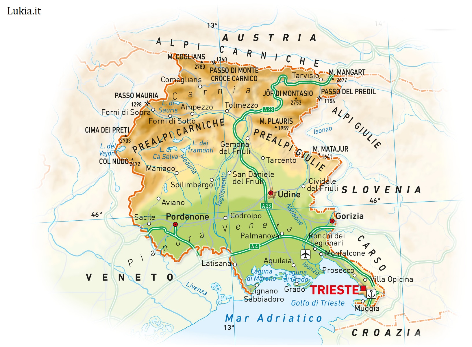 Friuli Venezia Giulia: un viaggio tra sapori e tradizioni Il Friuli Venezia Giulia  una regione situata nel nord-est dell'Italia, al confine con la Slovenia e l'Austria. Conosciuta per la sua ricca storia, la sua cultura unica e i paesaggi mozzafiato, questa regione offre una variet di esperienze straordinarie per i visitatori. Il Friuli Venezia Giulia  caratterizzato da una combinazione affascinante di influenze italiane, slovene e austriache, che si riflettono nella sua cultura, nella cucina e nell'architettura. La regione vanta una serie di citt affascinanti, come Trieste, la sua capitale, che  una citt portuale cosmopolita con un'atmosfera internazionale. Trieste  famosa per la sua eleganza neoclassica, i suoi caff storici e il suo fascino decadente. - Immagini gratis