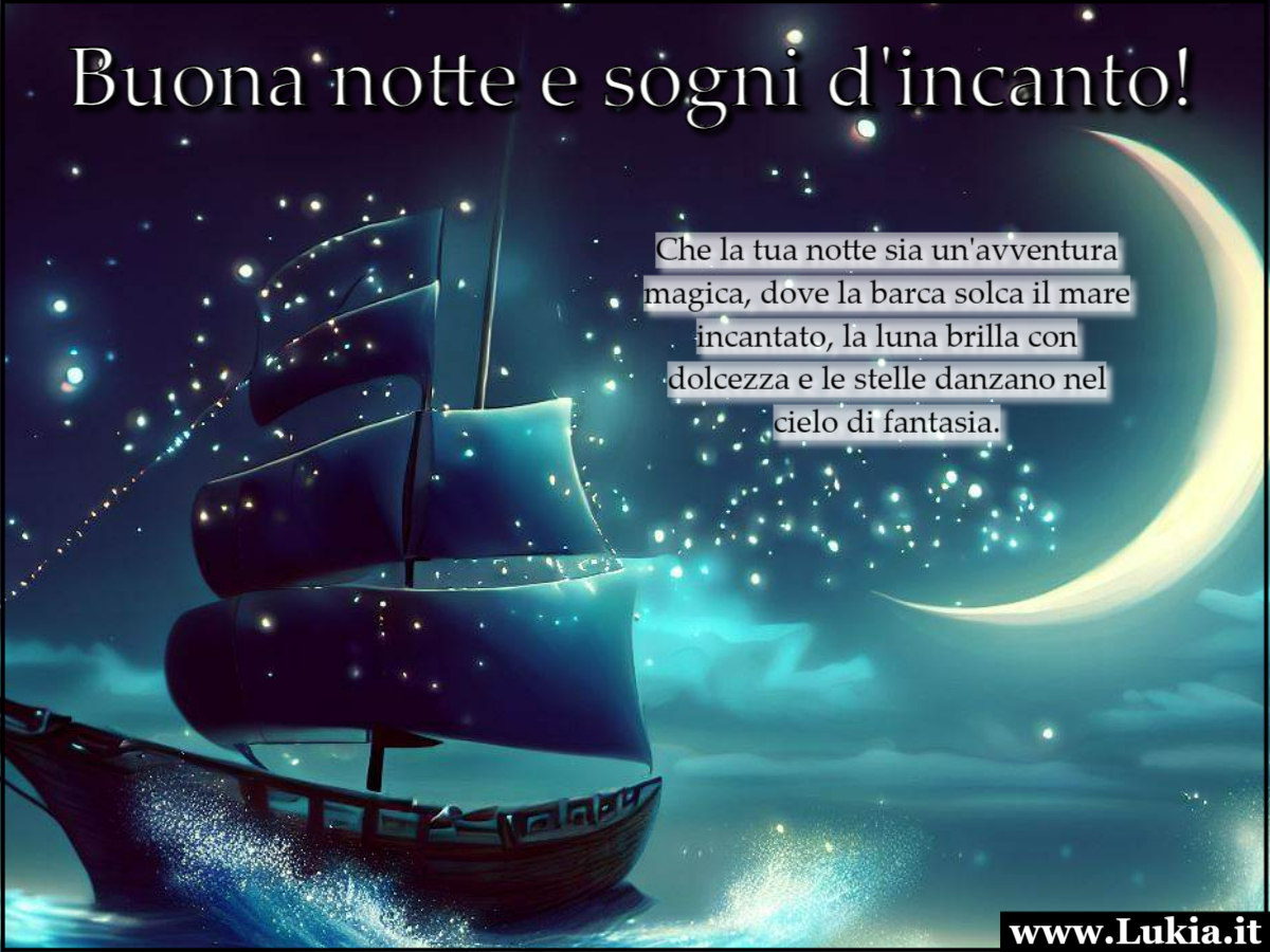 Un viaggio notturno nel regno dell'incanto: Immagine di una barca nel mare con luna, stelle Buonanotte. La luna brilla dolcemente mentre le stelle adornano il firmamento. In questo articolo, immergiti nella serenit notturna e lasciati cullare dai sogni.  - Immagini gratis