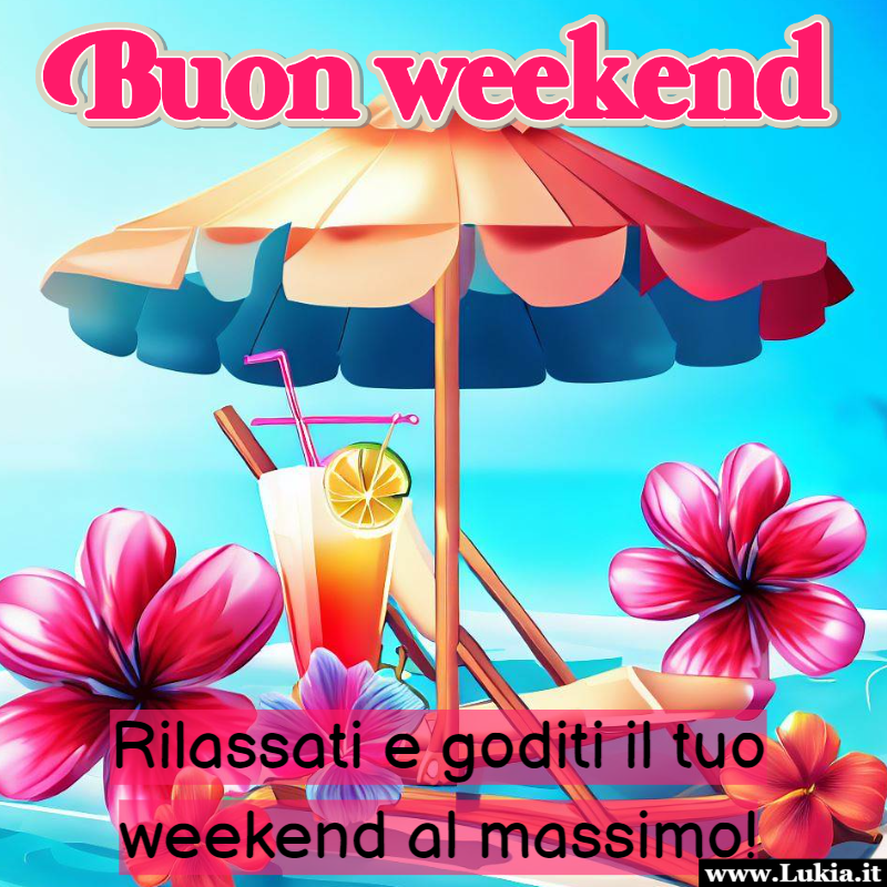 Un Meraviglioso Weekend di Relax con la Nostra Immagine Gratuita Immagine buon weekend. In un mondo che sembra sempre pi frenetico,  fondamentale preservare momenti di pace e tranquillit. Questo weekend, ti invitiamo a prenderti cura di te stesso e a goderti ogni istante con l'aiuto della nostra immagine gratuita. 