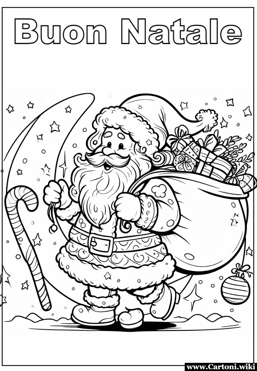 Colora Babbo Natale Disegni da colorare di Babbo Natale per bambini che possono essere stampati gratis online. Stampa e divertiti a colorare il simpatico Babbo Natale con il suo enorme sacco dei regali. - Immagini gratis