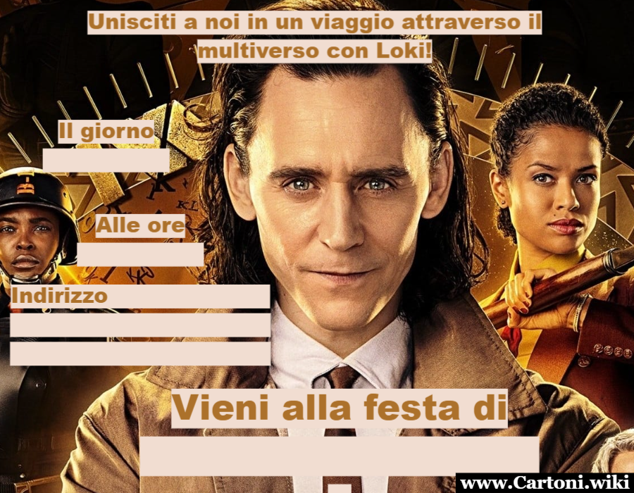 invito compleanno Loki