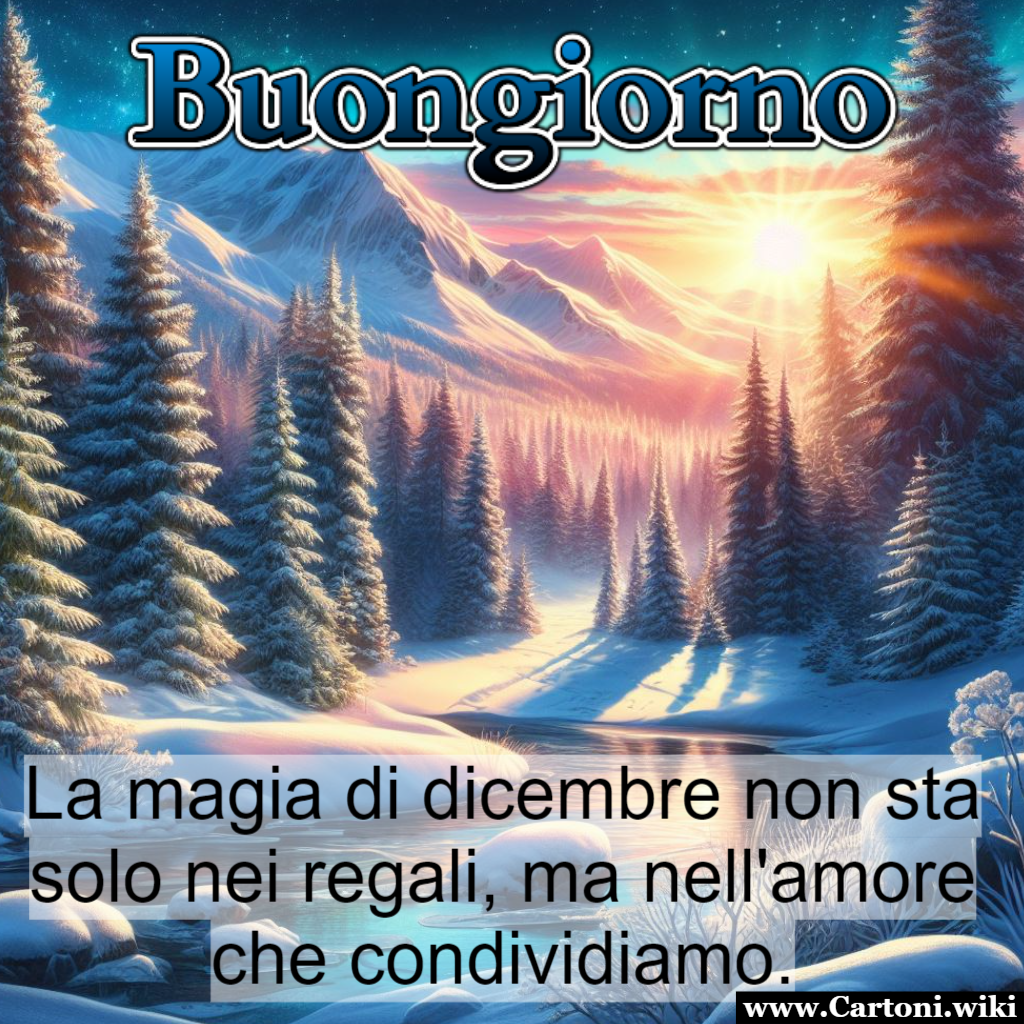 Immagini buongiorno dicembre gratis