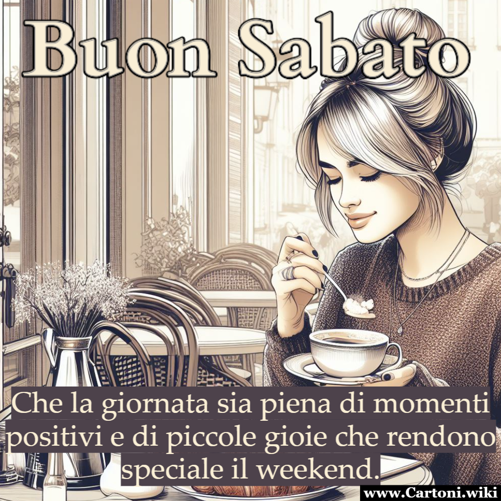 Buon Sabato che sia un weekend fantastico