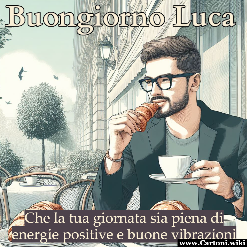 Buongiorno Luca immagine da condividere