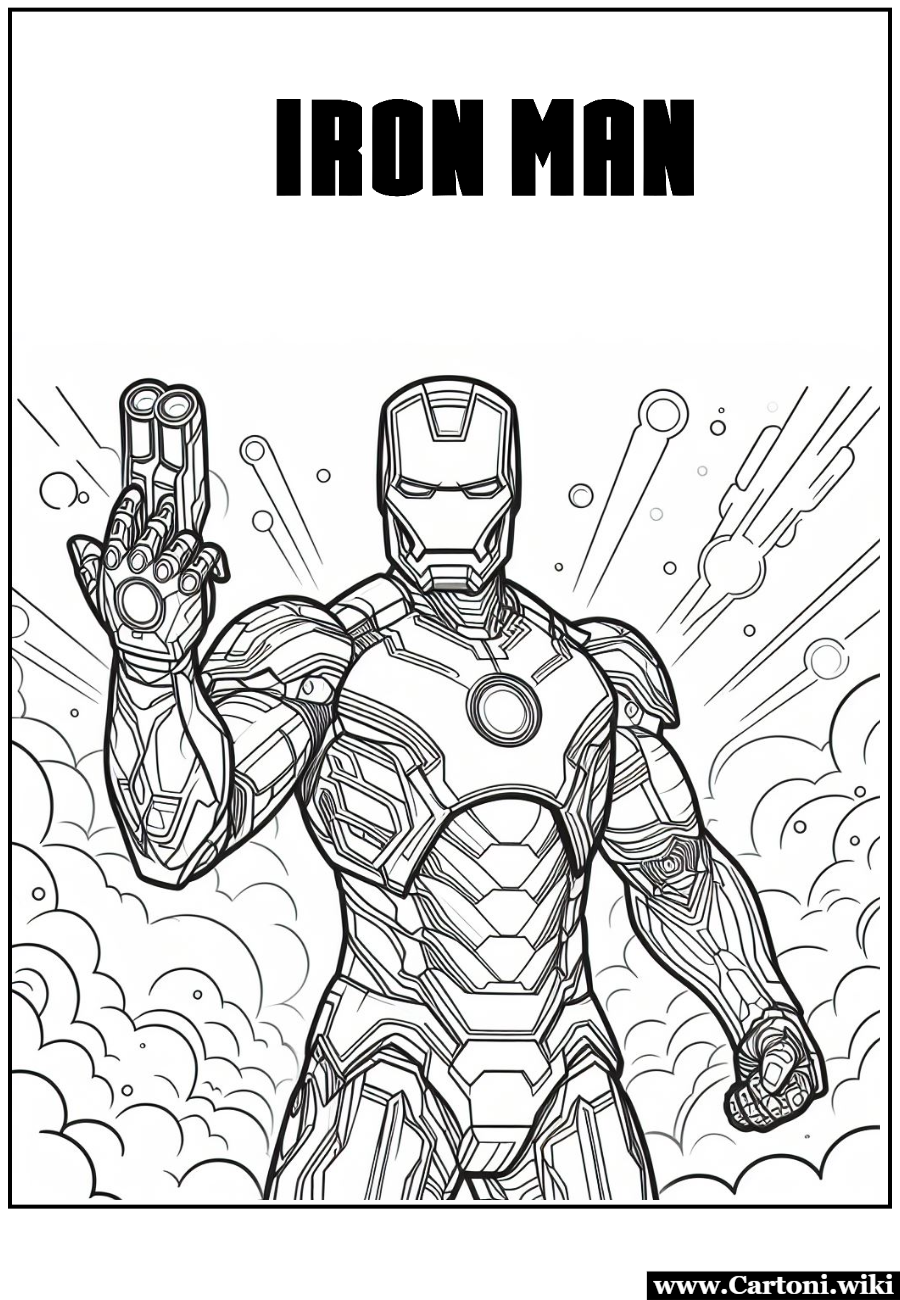 Iron Man da colorare e stampare Iron Man, l'eroe con il cuore di ferro, aspetta che tu porti la tua creativit nella sua storia. Questo articolo ti offre la possibilit di colorare disegni ispirati a Tony Stark e al suo alter ego tecnologico. Sii parte integrante di questa esperienza artistica, dove ogni pennellata  un tributo alla forza e alla determinazione di Iron Man. - Immagini gratis