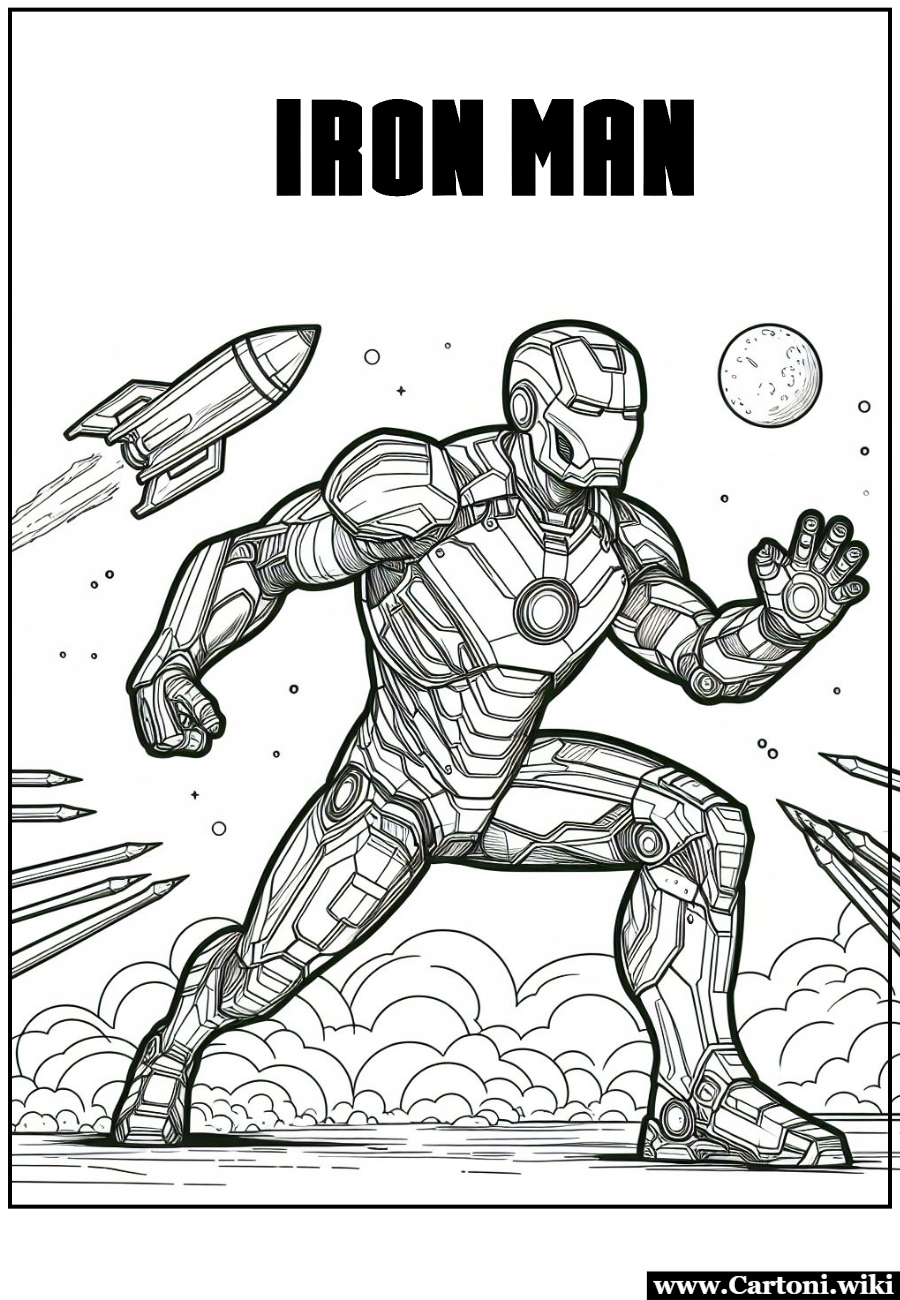 Iron Man: Una Tavolozza d'Acciaio e Colori Colora Iron Man e tutti i suoi amici della squadra degli Avengers per dar vita alla tua fantasia - Immagini gratis