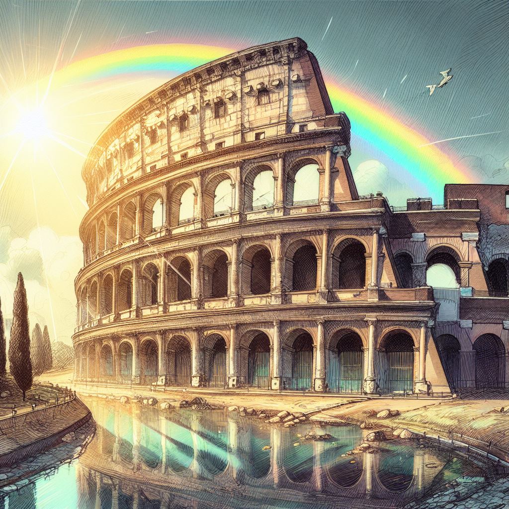 Inviti di Compleanno: Il Colosseo sotto l'Arcobaleno come Sfondo Magico Creare inviti di compleanno personalizzati con l'immagine del Colosseo sotto l'arcobaleno è un modo affascinante per trasformare la vostra festa in un'esperienza unica. Questa combinazione di storia e magia catturerà l'attenzione degli invitati e renderà il vostro compleanno un evento indimenticabile. Non dimenticate di divertirvi nel processo creativo e di lasciare che la bellezza di Roma illumini la vostra celebrazione! - Immagini gratis