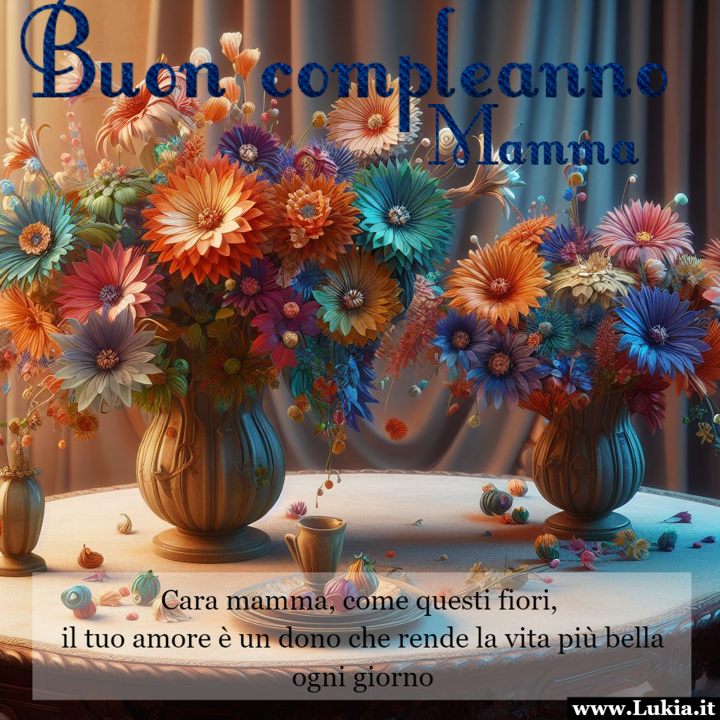 Buon compleanno mamma sei il fiore pi bello Immagine buon compleanno mamma da condividere con la mamma nel giorno del suo compleanno. Scopri altri biglietti di auguri e immagini dedicati alla mamma - Immagini gratis