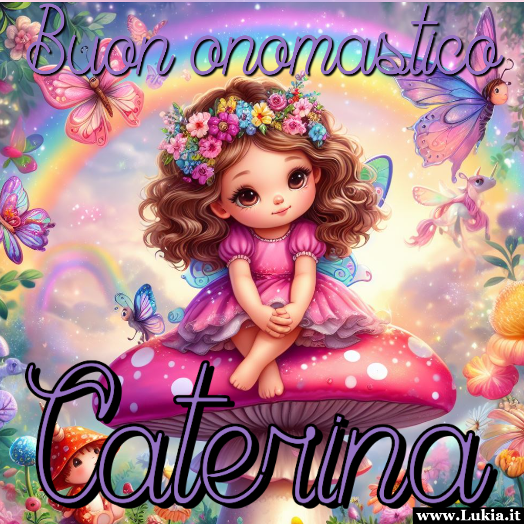 Buon onomastico Caterina Buon Onomastico Caterina: Un Mondo Magico di Gioia e Incanto. Caterina, in questo giorno magico, auguriamo che la tua vita sia sempre illuminata dalla magia dell'amore e della gioia. Che ogni passo nel tuo cammino sia come una danza tra gli elfi e che ogni giorno porti nuove scoperte e avventure. Buon Onomastico, Caterina, che la magia dell'infanzia e la dolcezza di questo mondo incantato siano sempre con te! - Immagini gratis