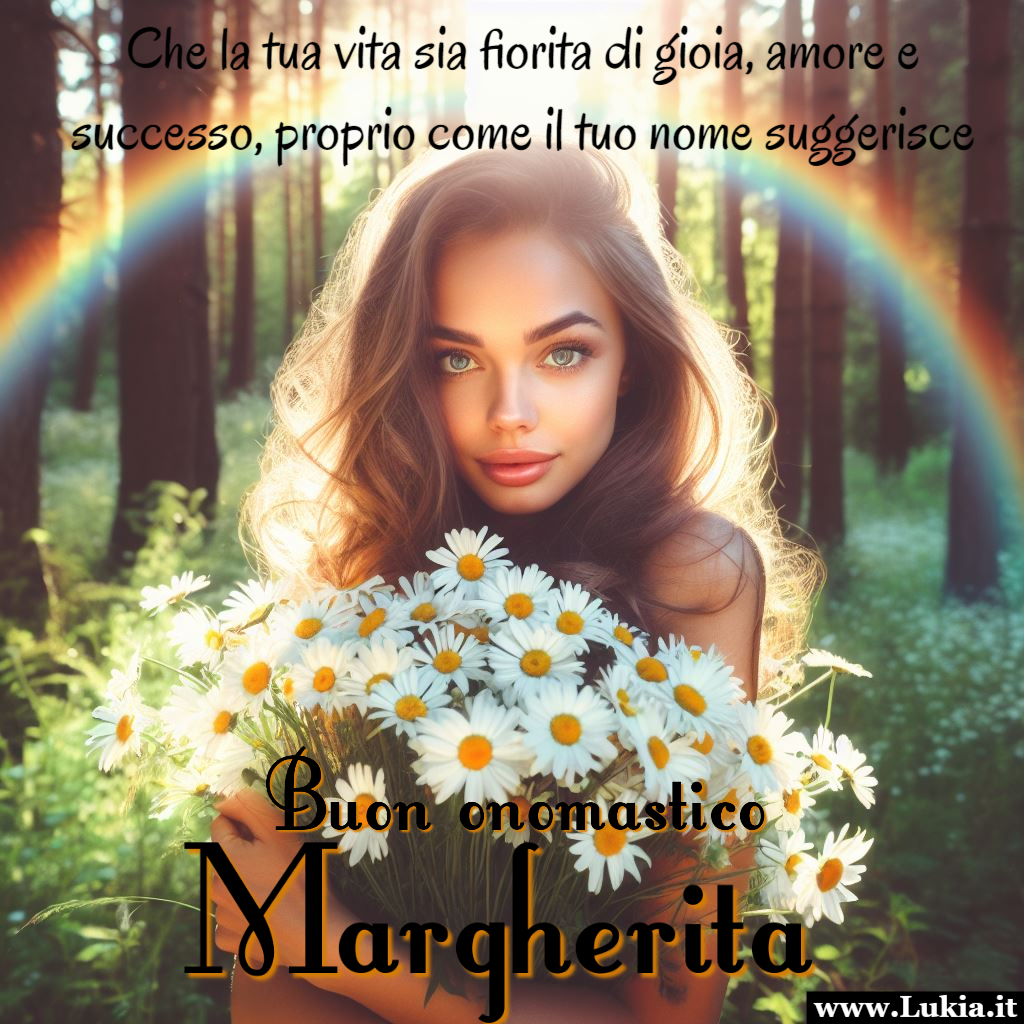 Buon onomastico Margherita Immagini buon onomastico Margherita da condividere su facebook o whatsApp o da stampare gratis per realizzare biglietti di auguri - Immagini gratis