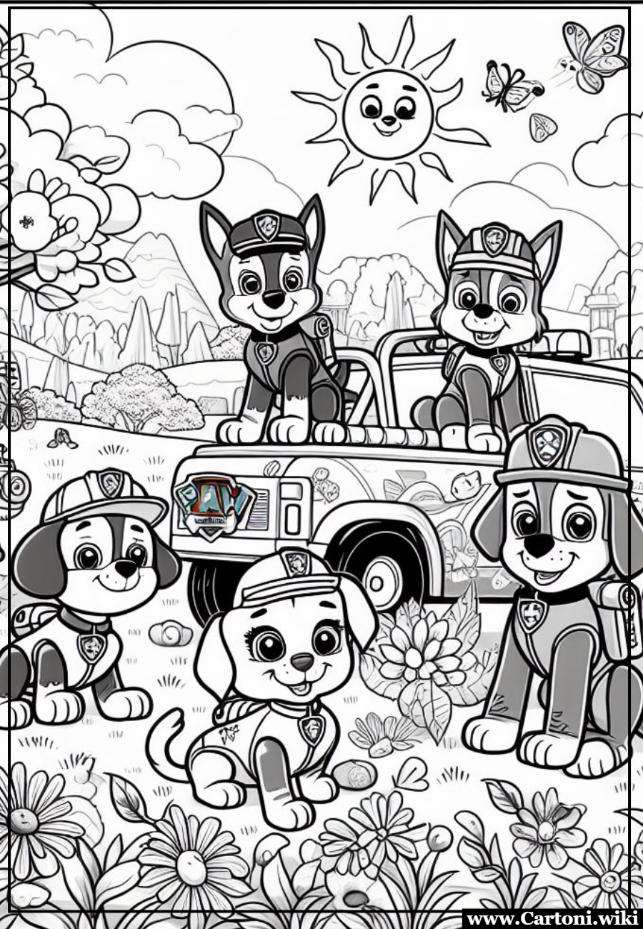 Colora l'Amicizia: Disegni da Stampare con i Paw Patrol!