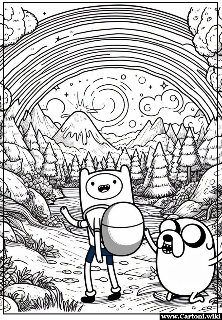 Viaggio nel Regno di Ooo: Disegni da Colorare Gratis di Adventure Time!