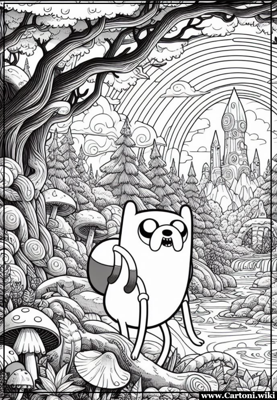 Esplora l'Infinita Creatività con i Personaggi di Adventure Time: Disegni da Colorare Gratuiti! Disegni da colorare del cartone animato Adventure Time da stampare e colorare gratis - Immagini gratis