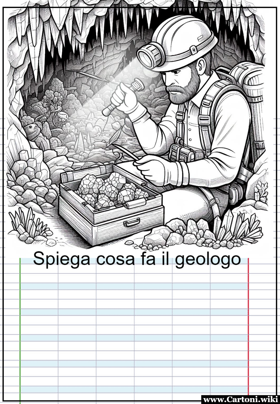 Spiega cosa fa il geologo: esercizio scuola primaria Stampa questo esercizio di storia per bambini della scuola primaria che devono imparare le figure che studiano la storia. - Immagini gratis