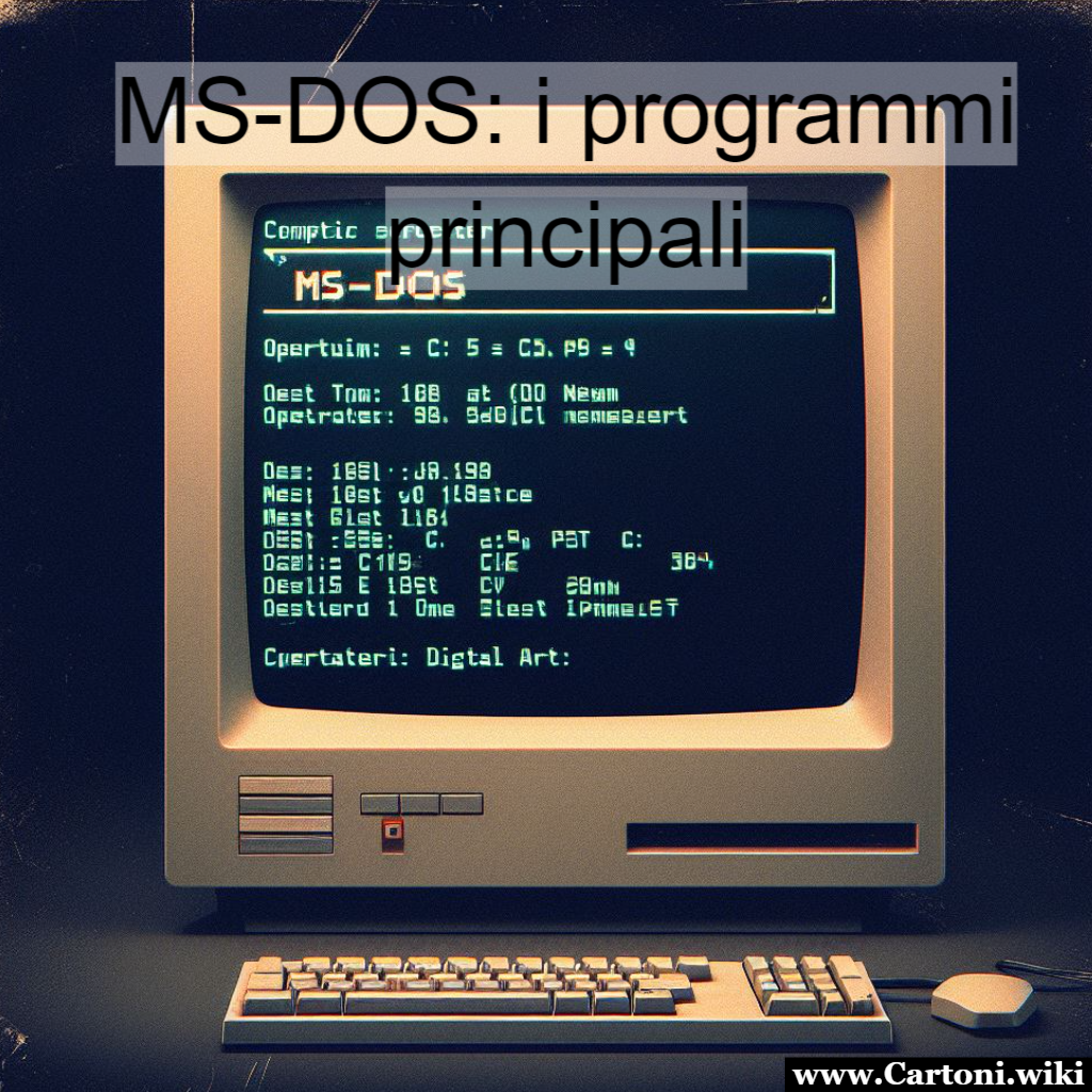MS-DOS: i programmi principali Un'analisi approfondita su come i programmi di input/output, l'interprete dei comandi e le utility definiscono l'esperienza informatica su MS-DOS. - Immagini gratis